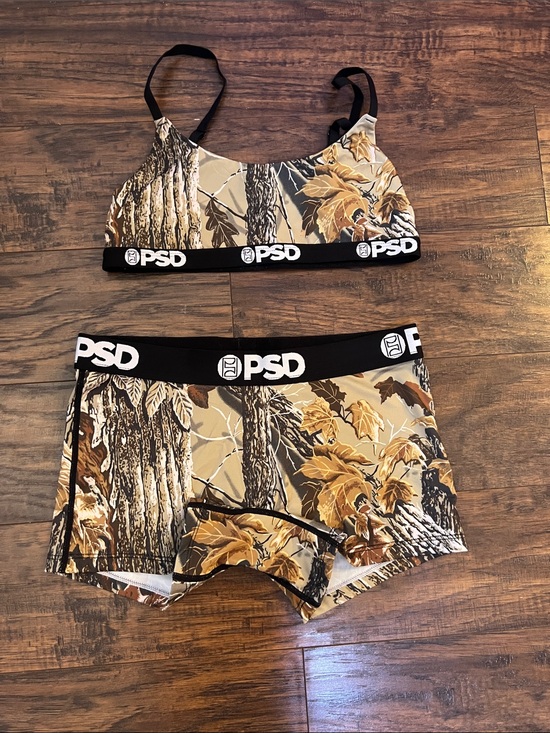 PSD Other - Women’s PSD Camo Print Shorts Set - Brown/Tan